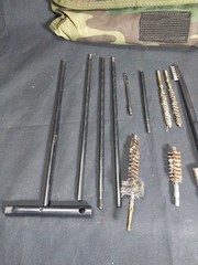 Universal Gun Cleaning Kit Rifle Handgun Cleaning Rod Brush Set