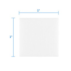 Pack of 1000 1” x 1” Square Thick Gun Cleaning Patches Supplies in Carton Box