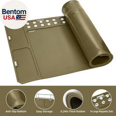 Gun Clean Mat Magnectic for All Guns Extra Large 48″X16″ for Rifle Anti-Slip Rub
