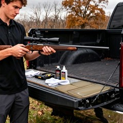 Portable Gun Cleaning Mat Pistol Handgun Rifle Shooting Cleaning Pad Heavy-Duty