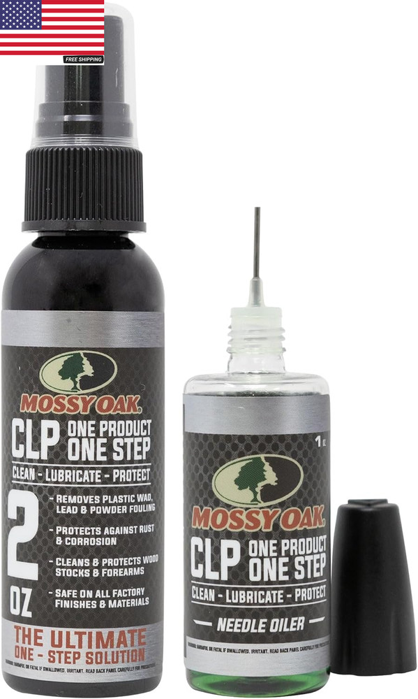 Mossy Oak CLP Gun Cleaning Oil | All-In-One Cleaner, Lubricant & Protectant | On