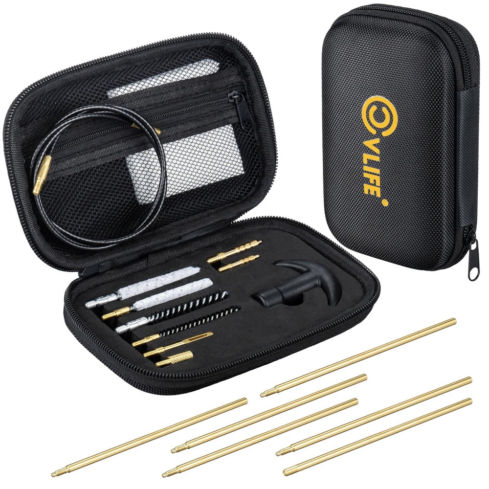 .177 .22 Caliber Gun Cleaning Kit with 6 Rods 5.56mm .22 .223 .17 Rifle Pisto…