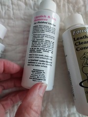New Force Field Leather Cleaner Conditioner + Lipstick And Ink Remover Bottles