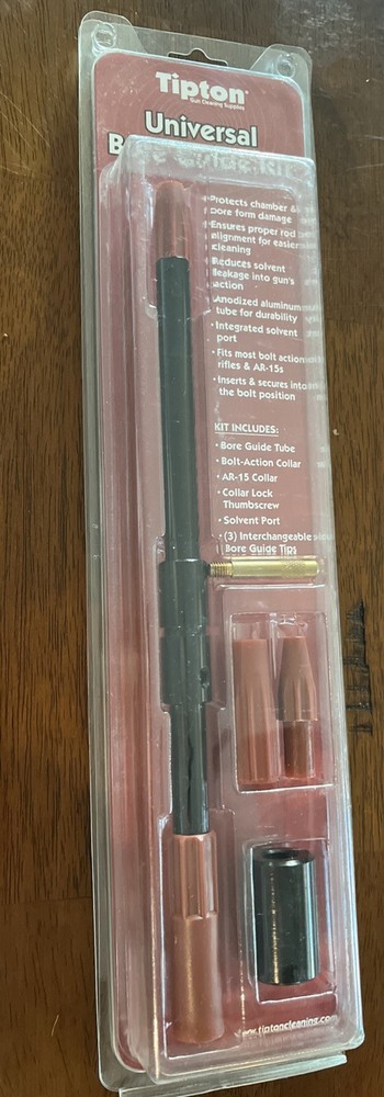 Tipton Universal Bore Guide with 3 Muzzle Guides for One Size, red, black