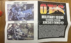 Otis XM312 / XM307 Gun Cleaning Kit Military Issue, 50 Caliber and 25MM Grenade