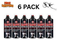 6 Pack Marvel Mystery Air Tool Oil 4 oz Lubricant Turtle Wax Free Shipping