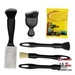 Car Detailing Cleaning Kit, 6PCS Auto Interior Cleaning Tools with Boars Hair
