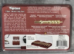 New – Tipton 13pc. Brass Jag Set .17 – .45 Calibers 8/32