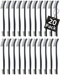 20 Pack Miaozhun Double-Ended Gun Cleaning Brush, 7 Inch Nylon Bristle Black
