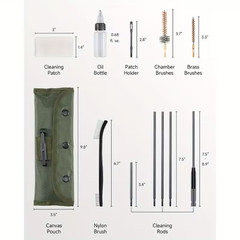 🔥 AR-15 Rifle Cleaning Kit w/ Silicone Gun Cleaning Mat – .223 / 5.56 🔥🔥 KIT