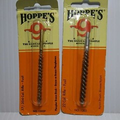 Hoppes Phosphor Bronze Brush for .17/.204 Caliber + .22 Cal Rifle Nylon Brush