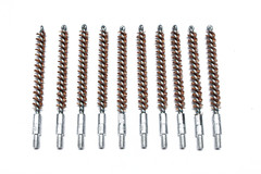 10pk Bronze Gun Cleaning Bore Brushes .22/.223/5.56 Caliber Rifle
