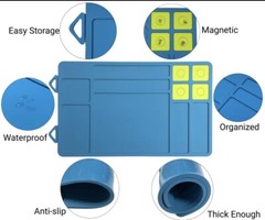 Essential Gun Cleaning Maintenance Repair Mat 15.94″ x 9.84″ BLUE