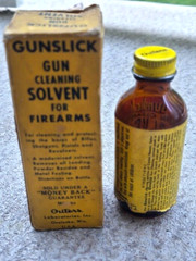Outers GunSlick Gun Cleaning Nitro Powder Solvent 2oz. Empty Glass Bottle