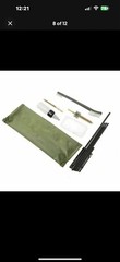 10 Piece .22 22LR .223 556 Rifle Gun Cleaning Kit Nylon Brush Cleaner with Pouch