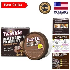 Concentrated Brass & Copper Cleaning Kit – 4.4 oz for Polished Elegance