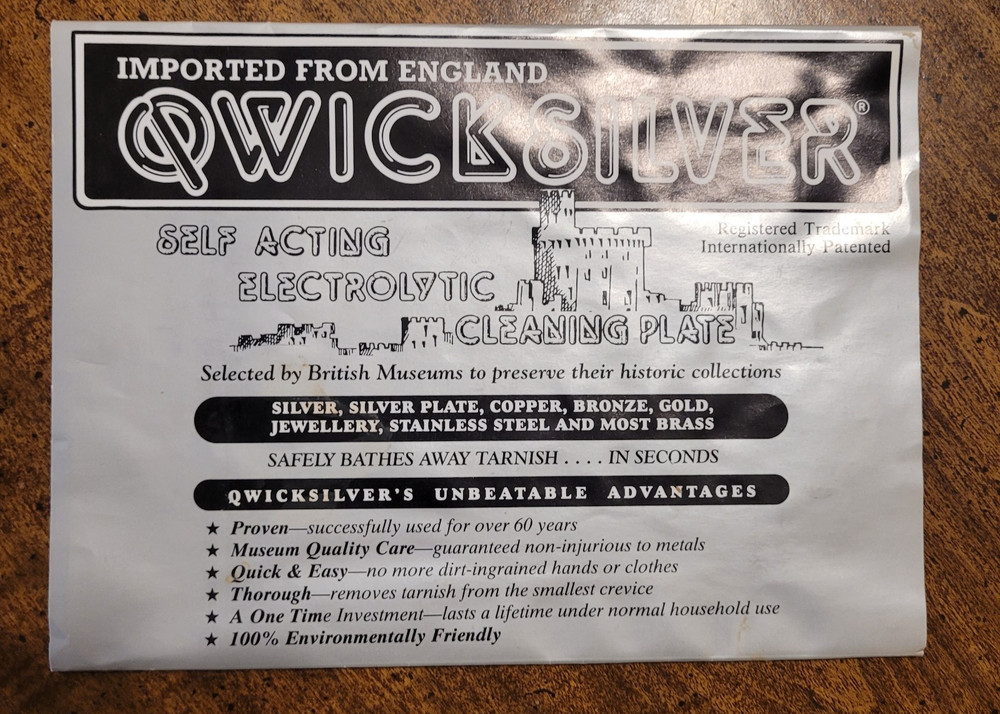Quicksilver Silver Cleaning Kit / VERY RARE / ORIGINAL