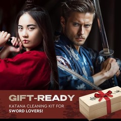Katana Cleaning Kit – Maintenance Set with Sword Choji Oil – Care for Samurai Ja