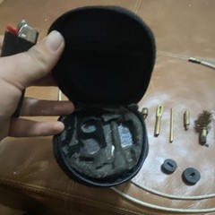 Gun Cleaning Kit w/ Case, Cleaning Rod/Cable, Bore Brush & Connector