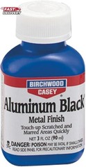 Birchwood Casey Fast-Drying Fast-Acting Aluminum Black Metal Finish for Restorin