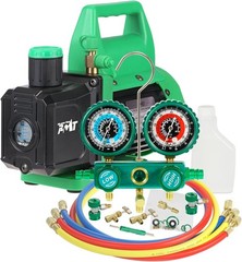 4.5 CFM Vacuum Pump PB Motor Tech Manifold Gauge Set