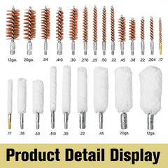 108 Pcs Universal Gun Cleaning Kit for Pistol, Shotgun, Rifle w/ Bore Light&Case