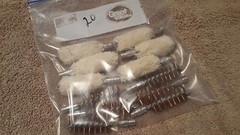 12 Pcs 20 ga (6)Cleaning Bore Brushes & (6)Swabs 20 Gauge Shotgun