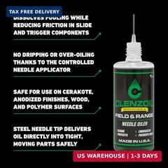 Clenzoil Field & Range Gun Cleaner Lubricant Protectant [CLP] Needle Oiler | Gun