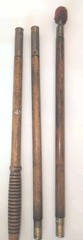 Vintage Antique 37″ Hickory Wood 3-Piece Shotgun Cleaning Rod Brass Fittings