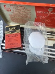 Vintage Sears Roebuck and Co. No.2140 12-16 ga Gun Cleaning Kit Metal Case