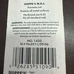 NEW! Hoppe’s No. 9 Conversion Adapter Clotted End, .30, .38, .45 Caliber 1430