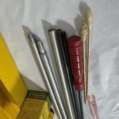 Vintage 50’s Erwin Weller Co. Gun Cleaning Kit Sioux City USA Yellow 4 Boxes