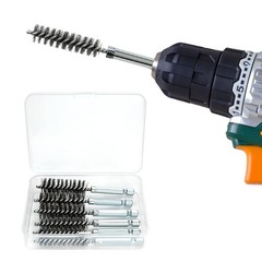Versatile 6-Pc Bore Brush Set with Twisted Wire Bristles for Effective Cleaning