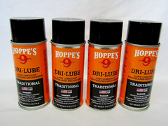 Lot of 4 Hoppes No. 9 Dri-Lube Traditional for Metal/Bearing Surfaces 4 oz. Can
