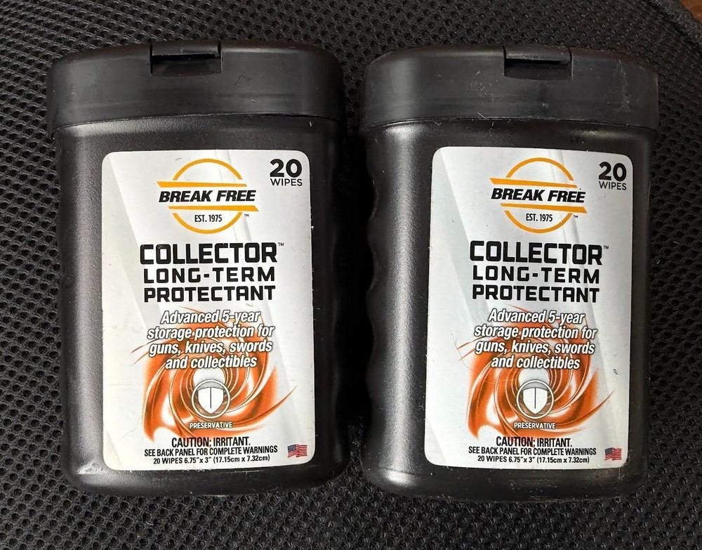 BREAK FREE COLLECTOR LONG TERM PROTECTANT (20 WIPES PER CANISTER) 2 PACK