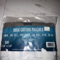 Gunslick Bulk Cotton Patches 500 2-1/4” X 2-1/4”
