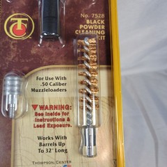 Thompson Center T/C .50 Cal Muzzleloader Black Powder Cleaning Kit No. 7528 New!