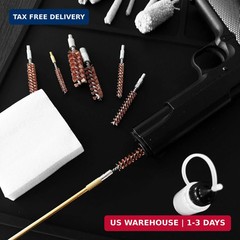 22 Caliber Cleaning Kit 6PCS Bronze Gun Cleaning Bore Brush Set Mop Cotton Chamb