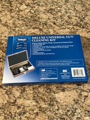 35pc Deluxe Universal Gun Cleaning Kit (New) in Wood Case. Gunmaster Dac Technol