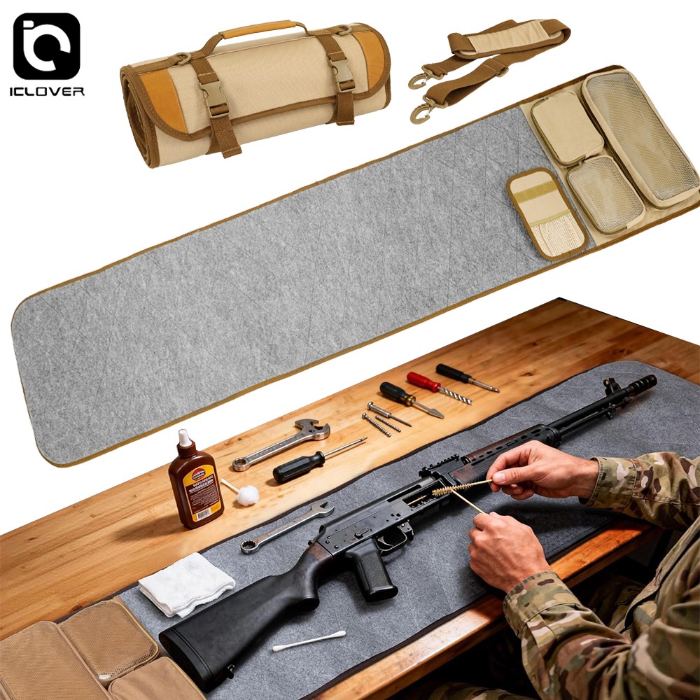 Portable Gun Cleaning Mat Pistol Handgun Rifle Shooting Cleaning Pad Heavy-Duty