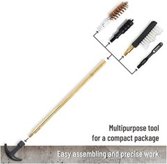 Universal Handgun Cleaning Kit -PH | Zippered Case | Bore Brush Jag Pick Cleanin