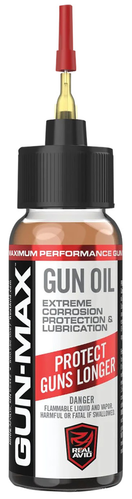 Real Avid Gun-Max Gun Oil 1 Oz Bottle Lubricant AVGMGO1L