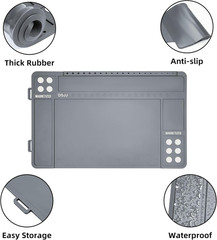 Gun Cleaning Mat, Premium Magnetic Pad with Organizer Parts Tray, Anti-Slip Rubb