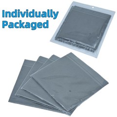 Miaozhun 4 Pack Microfiber Gun Cleaning Cloth, 12″x12″ Lint Free Large, Gray