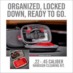 Handgun Cleaning Kit Includes Gun Cleaning Mat 19×16 W/ Magnetic Parts Tray