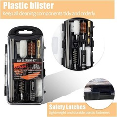 Efficient 12 Gauge Shotgun Cleaning Kit with Brass Patch Holder and Accessories