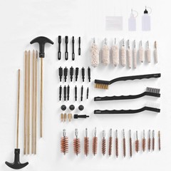 58-Piece Gun Cleaning Kit Brass Rod Set Bore Brushes w/ Case Multi Caliber