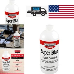 Super Blue Liquid Gun Blue 32 Ounce Double Strength for Firearm Maintenance