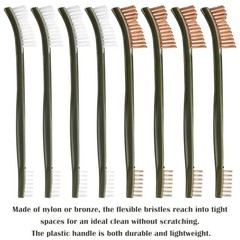 40 Pack Double-Ended Gun Cleaning Brushes Set – 7″ Nylon & Bronze, All-Purpose T