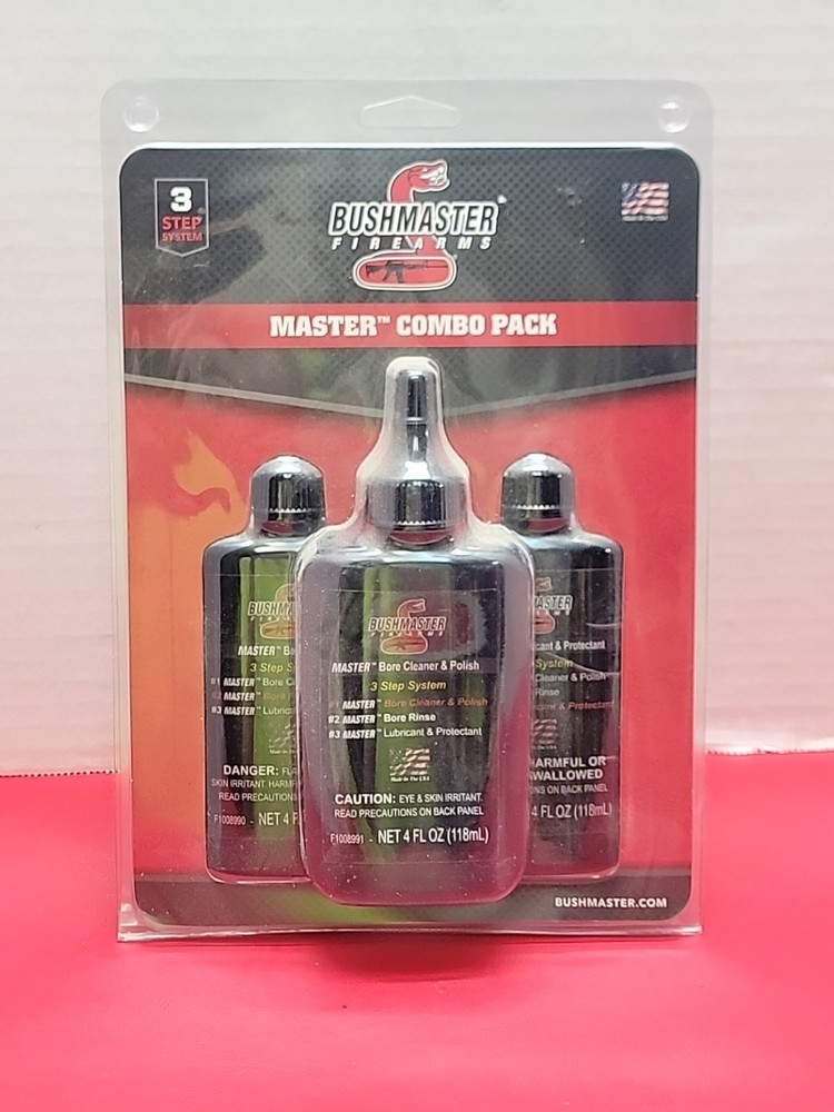 Bushmaster Gun Cleaning System , Bore Cleaner, Rinse, Lubricant NOS